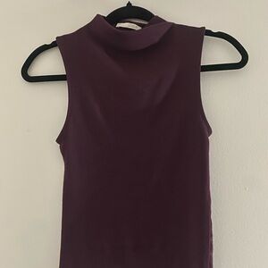 Zara Maroon Women's Top